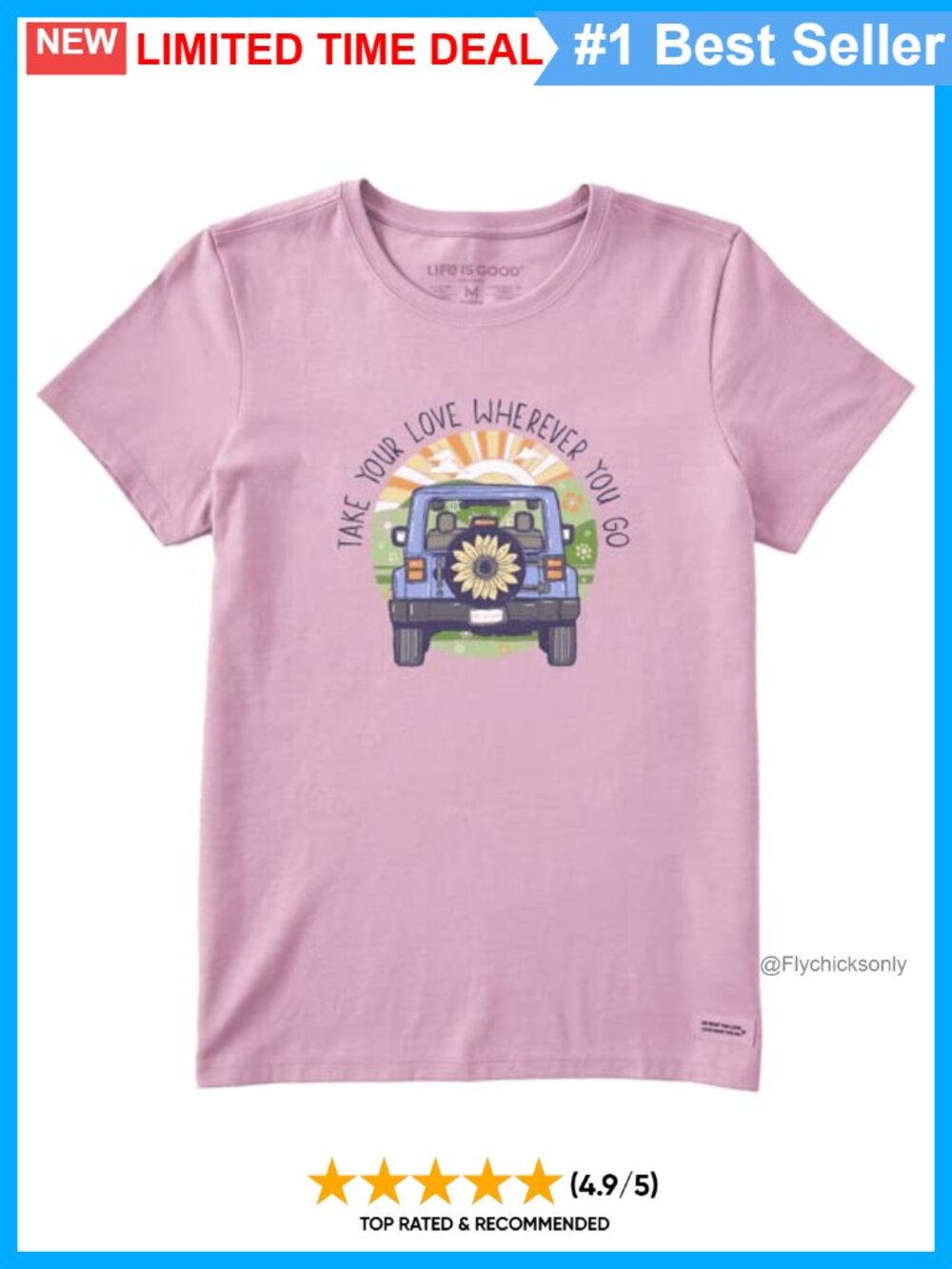 Life is Good Crusher-Lite Short Sleeve Tee